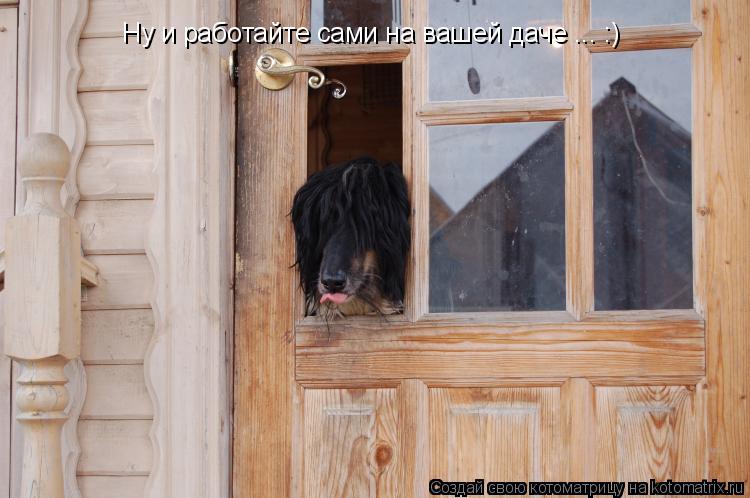 Котоматрица: Ну и работайте сами на вашей даче ... :)
