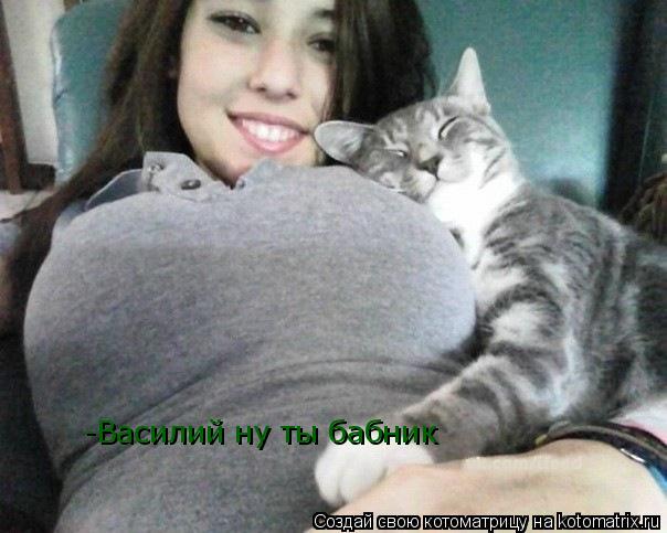 Котоматрица: -Василий ну ты бабник