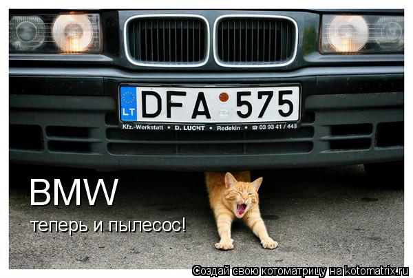 BMW теперь и пылесос!... Котоматрица: BMW теперь и пылесос!