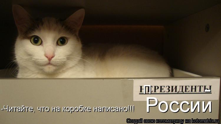 Котоматрица: П - России -Читайте, что на коробке написано!!!
