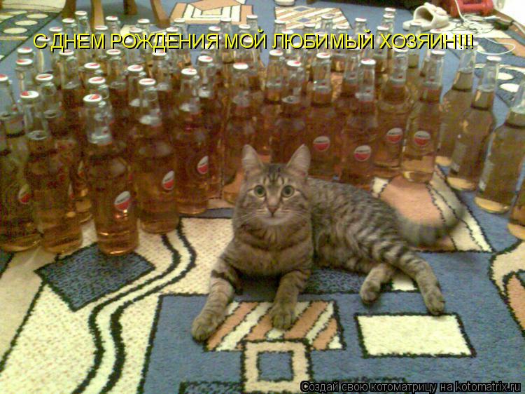 С ДНЕМ РОЖДЕНИЯ МОЙ ЛЮБИМЫЙ ХОЗЯИН!!!... Котоматрица: С ДНЕМ РОЖДЕНИЯ МОЙ ЛЮБИМЫЙ ХОЗЯИН!!!