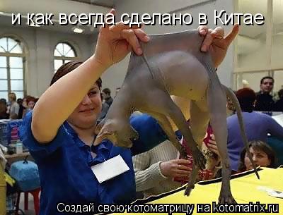 и как всегда сделано в Китае... Котоматрица: и как всегда сделано в Китае
