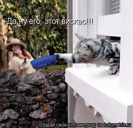 Котоматрица: -Да ну его, этот вискас!!!