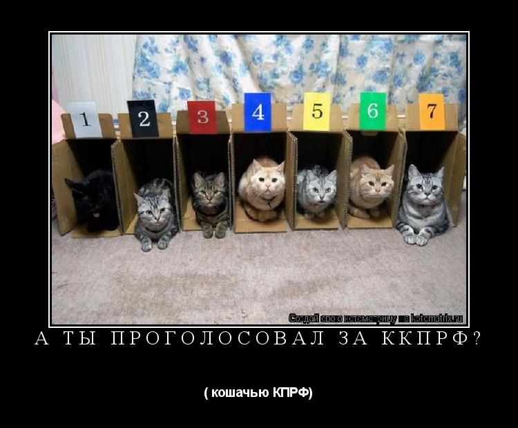 А ты проголосовал за ККПРФ? ( кошачью КПРФ)... Котоматрица: А ты проголосовал за ККПРФ? ( кошачью КПРФ)