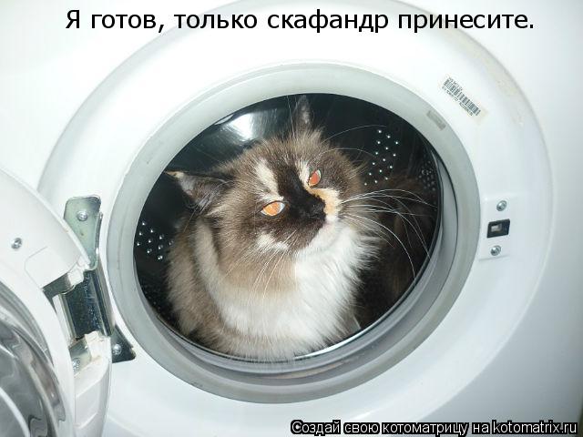 Котоматрица: Я готов, только скафандр принесите.