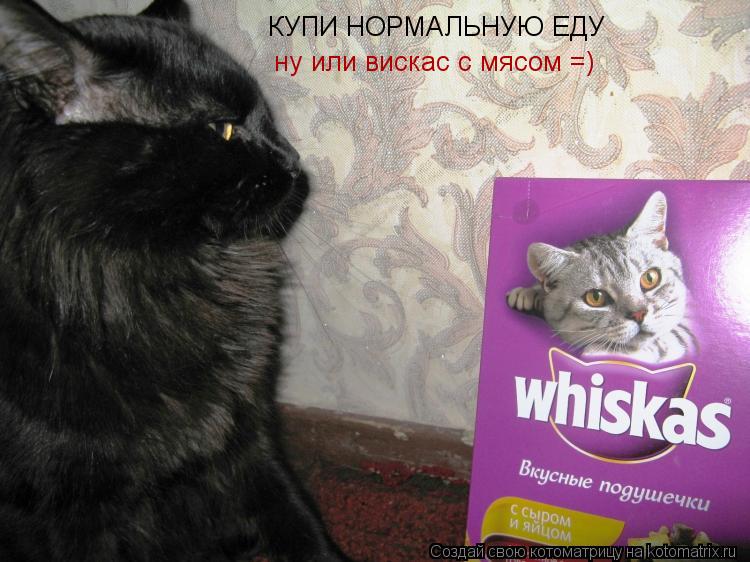 КУПИ НОРМАЛЬНУЮ ЕДУ ну или вискас с мясом =)... Котоматрица: КУПИ НОРМАЛЬНУЮ ЕДУ ну или вискас с мясом =)