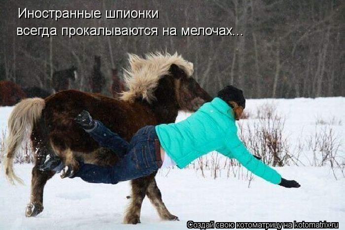 Иностранные шпионки всегда прокалываются на мелочах...... Котоматрица: Иностранные шпионки всегда прокалываются на мелочах...