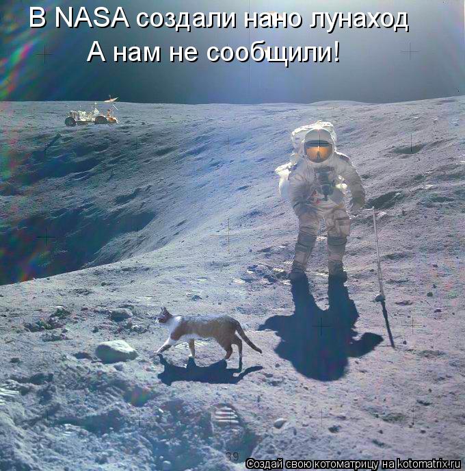В NASA создали нано лунаход А нам не сообщили!... Котоматрица: В NASA создали нано лунаход А нам не сообщили!