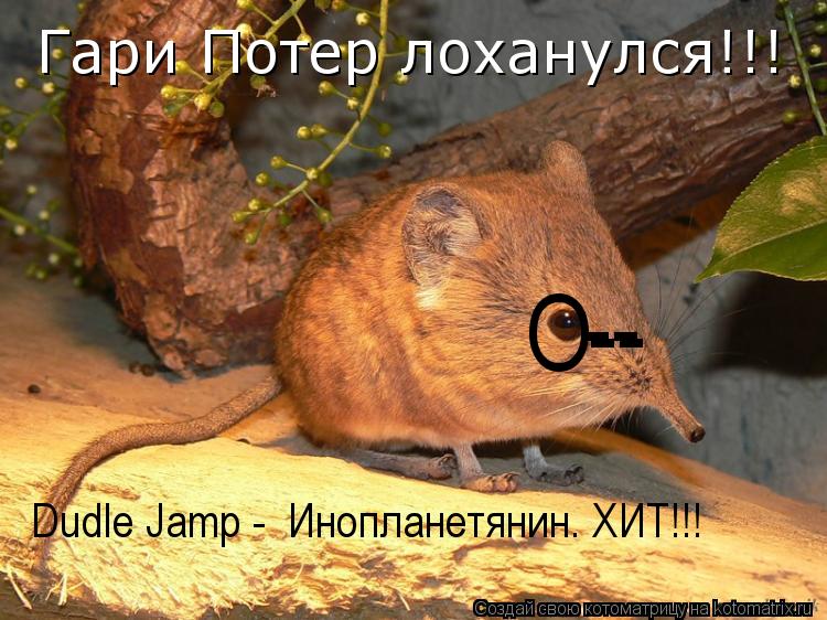 Dudle Jamp - Инопланетянин. ХИТ!!! О -- -- Гари Потер лоханулся!!!... Котоматрица: Dudle Jamp - Инопланетянин. ХИТ!!! О -- -- Гари Потер лоханулся!!!