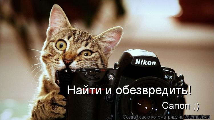 Canon ;) Найти и обезвредить!... Котоматрица: Canon ;) Найти и обезвредить!