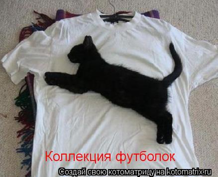 Коллекция футболок... Котоматрица: Коллекция футболок