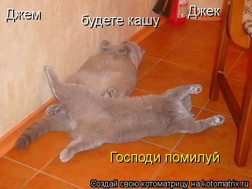 Джек Джем будете кашу Господи помилуй... Котоматрица: Джек Джем будете кашу Господи помилуй