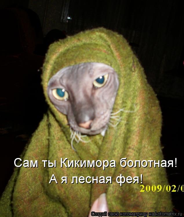 Сам ты Кикимора болотная! А я лесная фея!... Котоматрица: Сам ты Кикимора болотная! А я лесная фея!