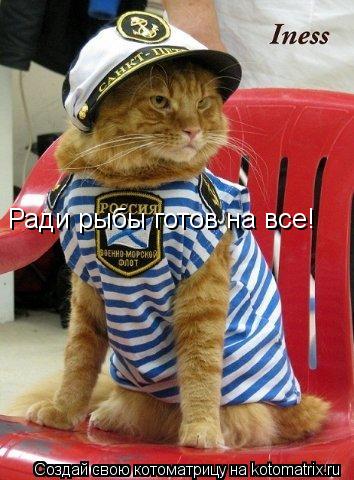 Ради рыбы готов на все!... Котоматрица: Ради рыбы готов на все!
