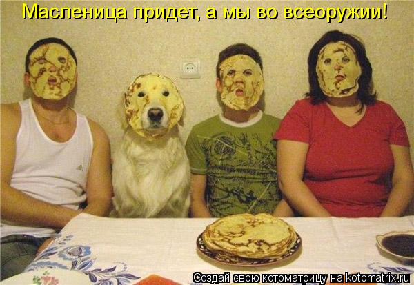 Масленица придет, а мы во всеоружии!... Котоматрица: Масленица придет, а мы во всеоружии!