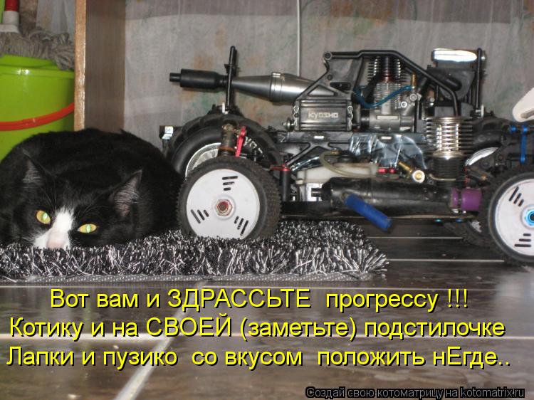 Вот вам и ЗДРАССЬТЕ прогрессу !!! Котику и на СВОЕЙ (заметьте) подстилочке Лапки и пузико со вкусо... Котоматрица: Вот вам и ЗДРАССЬТЕ прогрессу !!! Котику и на СВОЕЙ (заметьте) подстилочке Лапки и пузико со вкусом положить нЕгде..