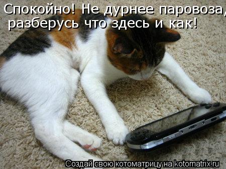 Спокойно! Не дурнее паровоза, разберусь что здесь и как!... Котоматрица: Спокойно! Не дурнее паровоза, разберусь что здесь и как!