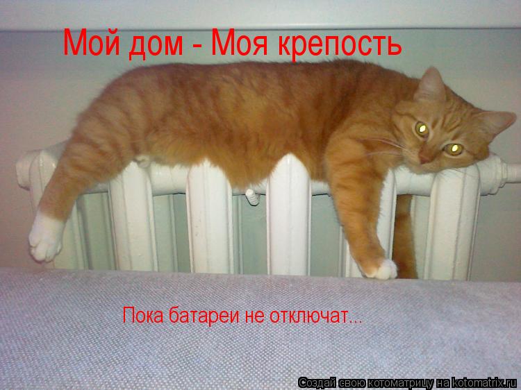 Котоматрица: Мой дом - Моя крепость Пока батареи не отключат...