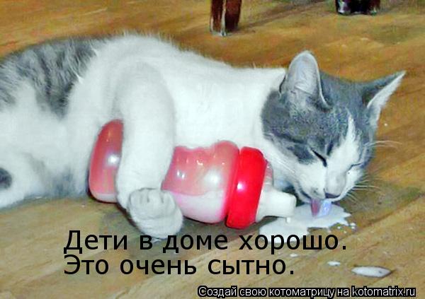 Дети в доме хорошо. Это очень сытно.... Котоматрица: Дети в доме хорошо. Это очень сытно.