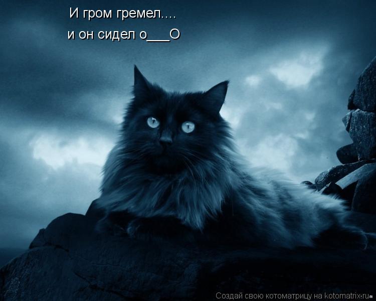 И гром гремел.... и он сидел о___О... Котоматрица: И гром гремел.... и он сидел о___О