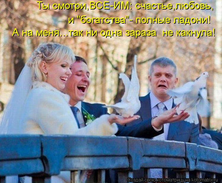 Ты смотри,ВСЕ-ИМ: счастье,любовь, и "богатства"- полные ладони! А на меня...так ни одна зараза не ка... Котоматрица: Ты смотри,ВСЕ-ИМ: счастье,любовь, и "богатства"- полные ладони! А на меня...так ни одна зараза не какнула!