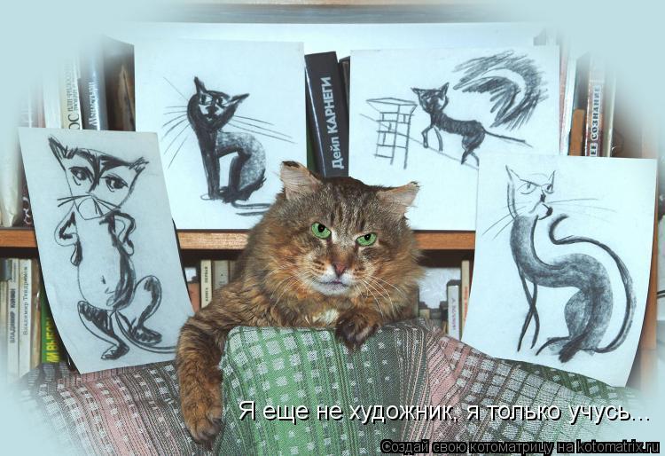 Я еще не художник, я только учусь...... Котоматрица: Я еще не художник, я только учусь...