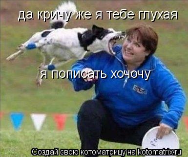 да кричу же я тебе глухая я пописать хочочу... Котоматрица: да кричу же я тебе глухая я пописать хочочу