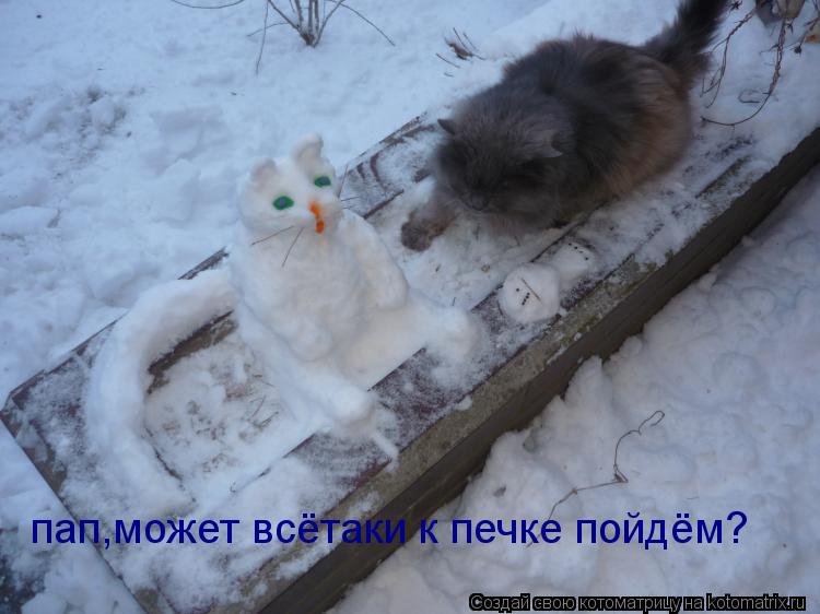 пап,может всётаки к печке пойдём?... Котоматрица: пап,может всётаки к печке пойдём?