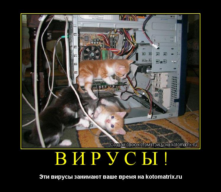 Вирусы! Эти вирусы занимают ваше время на kotomatrix.ru... Котоматрица: Вирусы! Эти вирусы занимают ваше время на kotomatrix.ru