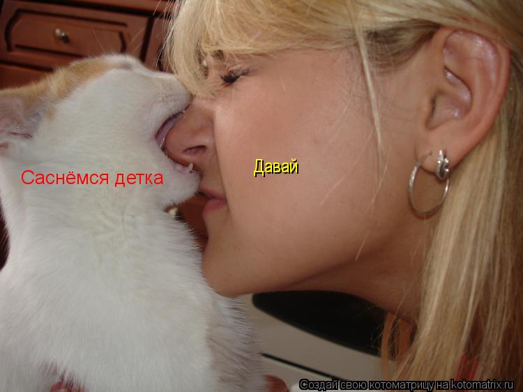 Котоматрица: Саснёмся детка Давай