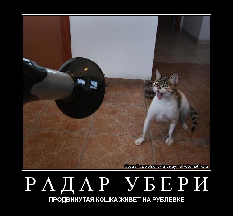 Котоматрица: РАДАР УБЕРИ ПРОДВИНУТАЯ КОШКА ЖИВЕТ НА РУБЛЕВКЕ
