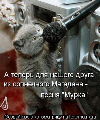 Котоматрица: А теперь для нашего друга из солнечного Магадана -  песня "Мурка"