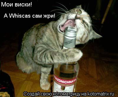 Котоматрица: Мои виски! А Whiscas сам жри!