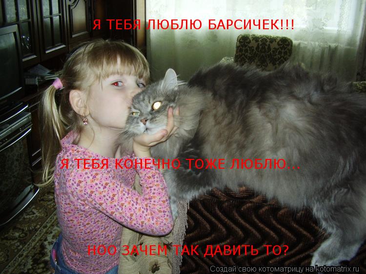 Я ТЕБЯ ЛЮБЛЮ БАРСИЧЕК!!! Я ТЕБЯ КОНЕЧНО ТОЖЕ ЛЮБЛЮ... НОО ЗАЧЕМ ТАК ДАВИТЬ ТО?... Котоматрица: Я ТЕБЯ ЛЮБЛЮ БАРСИЧЕК!!! Я ТЕБЯ КОНЕЧНО ТОЖЕ ЛЮБЛЮ... НОО ЗАЧЕМ ТАК ДАВИТЬ ТО?