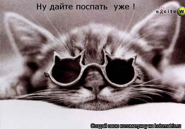 Котоматрица: Ну дайте поспать  уже !