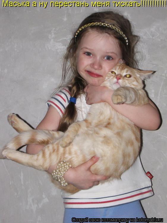 Маська а ну перестань меня тискать!!!!!!!!!!!!!... Котоматрица: Маська а ну перестань меня тискать!!!!!!!!!!!!!