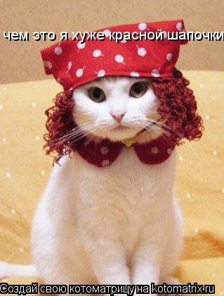 Котоматрица: чем это я хуже красной шапочки