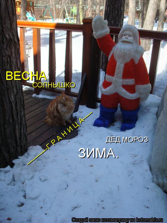 Котоматрица: -----------Г Р А Н И Ц А----- СОЛНЫШКО ВЕСНА ЗИМА. ДЕД МОРОЗ