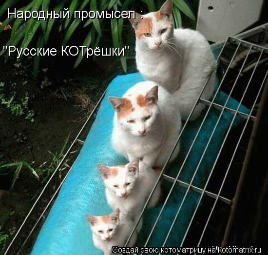 Котоматрица: Народный промысел : "Русские КОТрёшки"