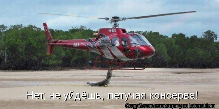 Котоматрица: Нет, не уйдёшь, летучая консерва!