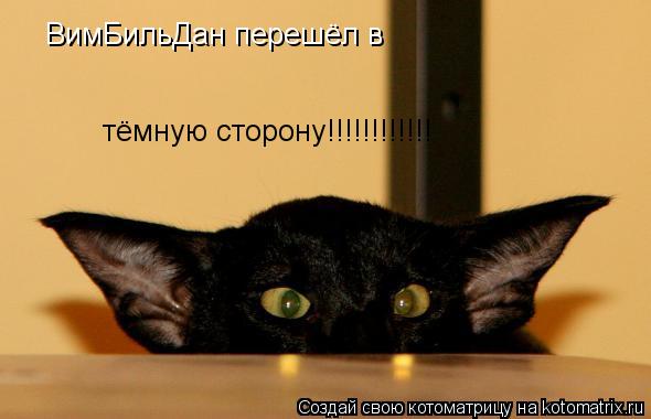 ВимБильДан перешёл в тёмную сторону!!!!!!!!!!!!... Котоматрица: ВимБильДан перешёл в тёмную сторону!!!!!!!!!!!!