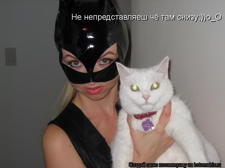 Котоматрица: Не непредставляеш чё там снизу;))о_О