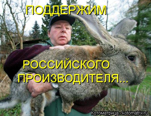 РОССИЙСКОГО ПРОИЗВОДИТЕЛЯ... ПОДДЕРЖИМ... Котоматрица: РОССИЙСКОГО ПРОИЗВОДИТЕЛЯ... ПОДДЕРЖИМ