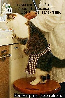 Котоматрица: Подумаешь, какой-то.... Арам Мнацаканов! Вот я.....да, талантище.