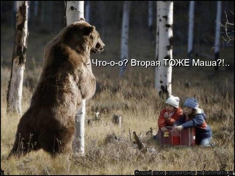 - Что-о-о? Вторая ТОЖЕ Маша?!..... Котоматрица: - Что-о-о? Вторая ТОЖЕ Маша?!..