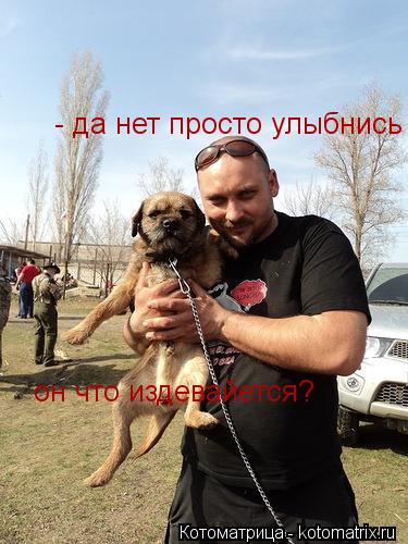 он что издевайется? - да нет просто улыбнись... Котоматрица: он что издевайется? - да нет просто улыбнись