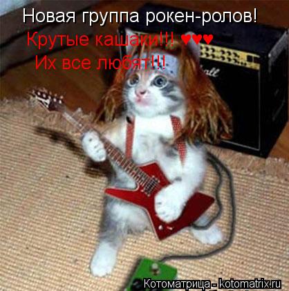 Новая группа рокен-ролов! Крутые кашаки!!! ♥♥♥ Их все любят!!!... Котоматрица: Новая группа рокен-ролов! Крутые кашаки!!! ♥♥♥ Их все любят!!!
