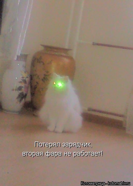 Котоматрица: Потерял зарядчик, вторая фара не работает!
