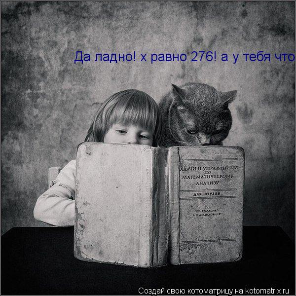 Котоматрица: Да ладно! х равно 276! а у тебя что
