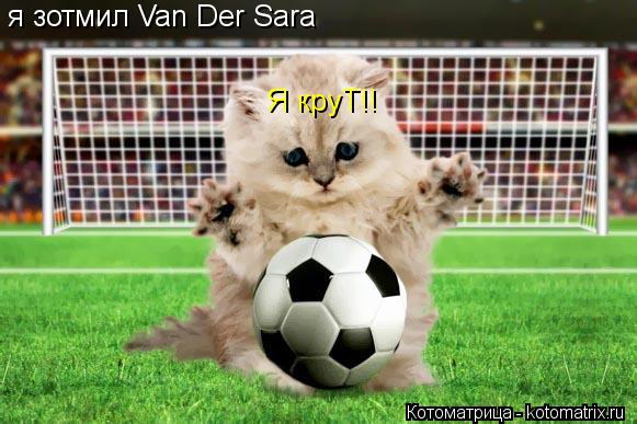 Котоматрица: я зотмил Van Der Sara Я круТ!!